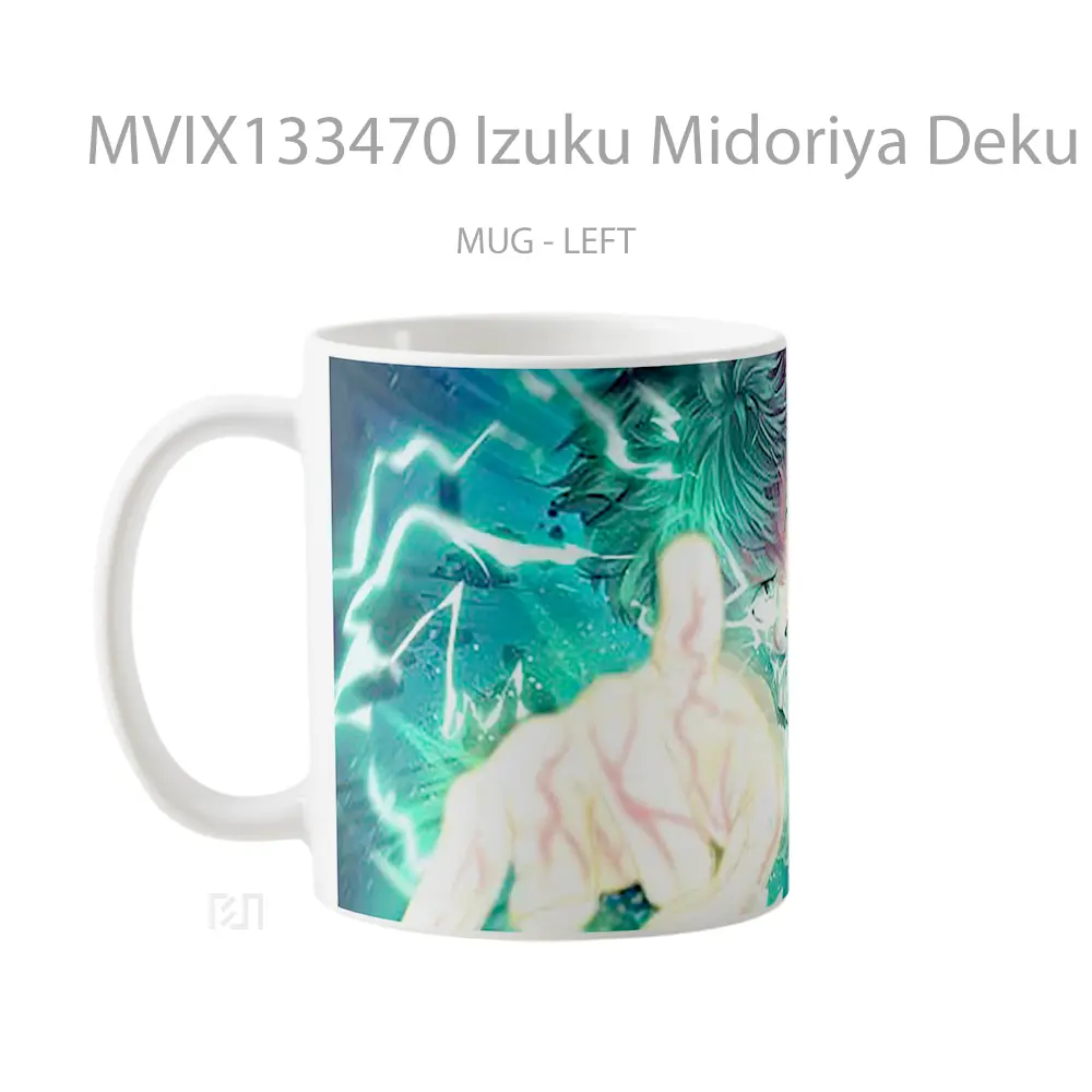 Mug Izuku Midoriya Deku From My Hero Academia V1 Cangkir Anime - All-side / Desain