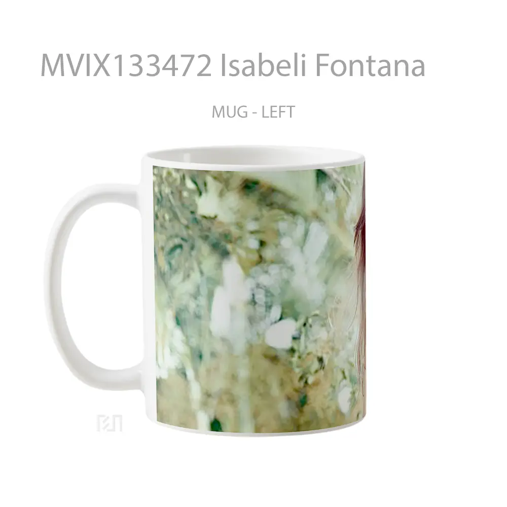 Mug Isabeli Fontana Gelas Keramik Unik - All-side / Desain