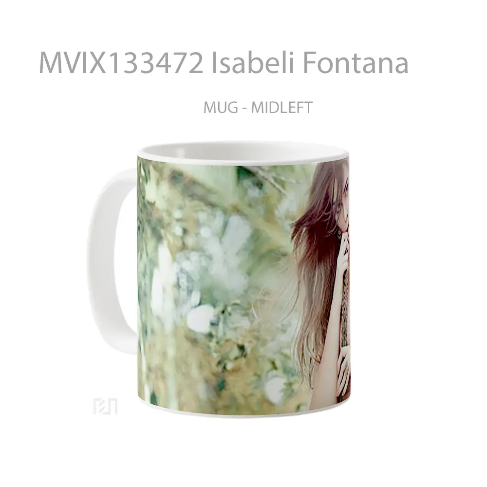 Mug Isabeli Fontana Gelas Keramik Unik - All-side / Desain