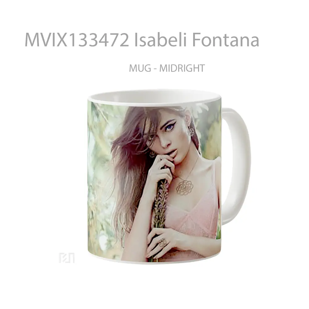 Mug Isabeli Fontana Gelas Keramik Unik - All-side / Desain