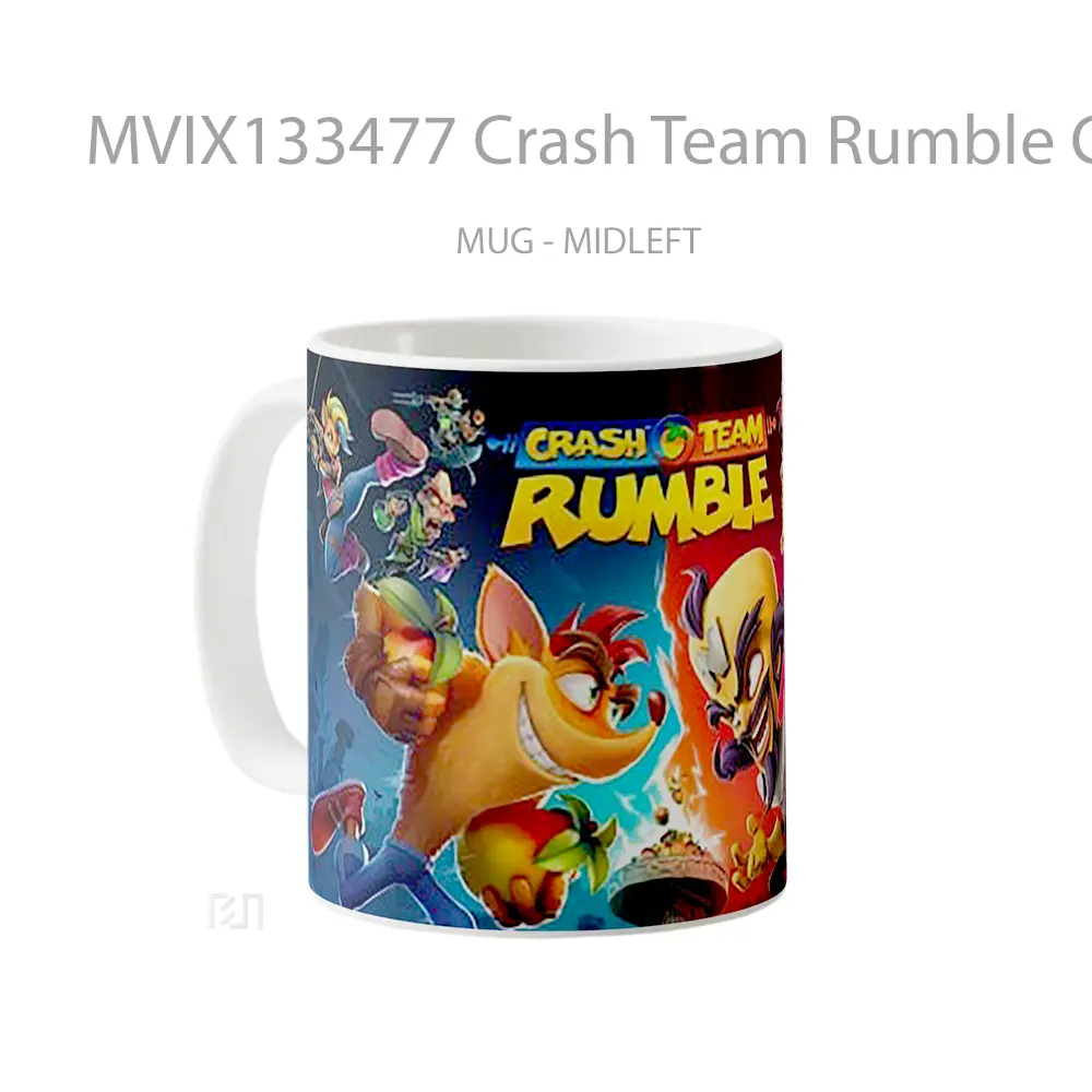 Mug Crash Team Rumble Crash Bandicoot Gelas Keramik Unik - All-side / Desain