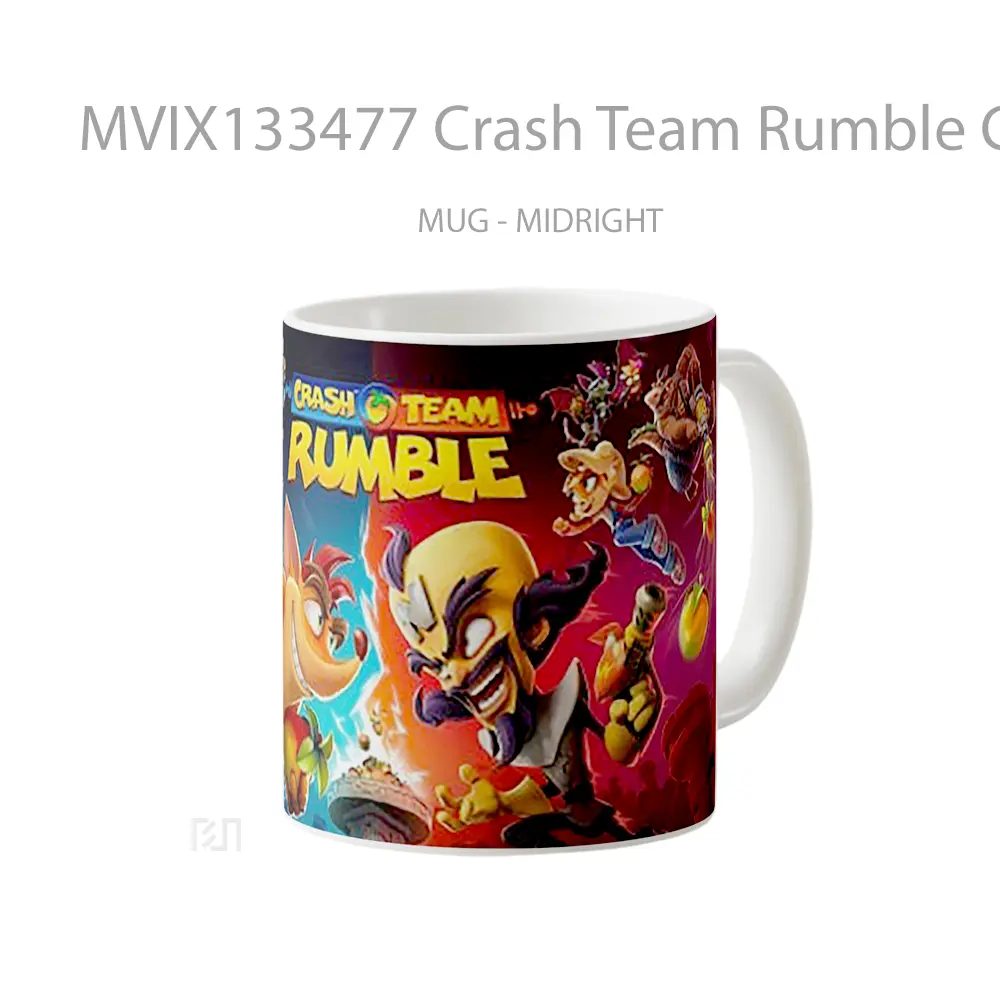 Mug Crash Team Rumble Crash Bandicoot Gelas Keramik Unik - All-side / Desain