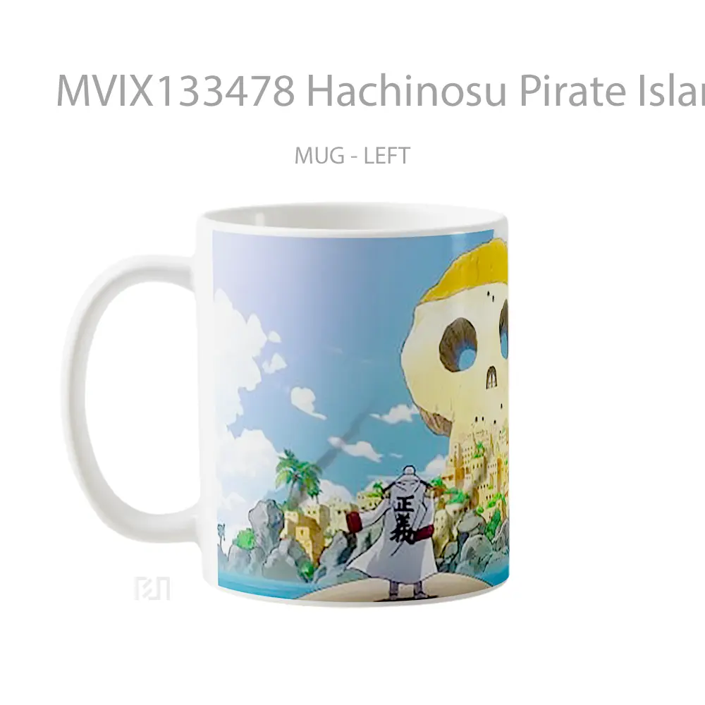 Mug Hachinosu Pirate Island Of The New World Gelas Pemandangan Alam - All-side / Desain