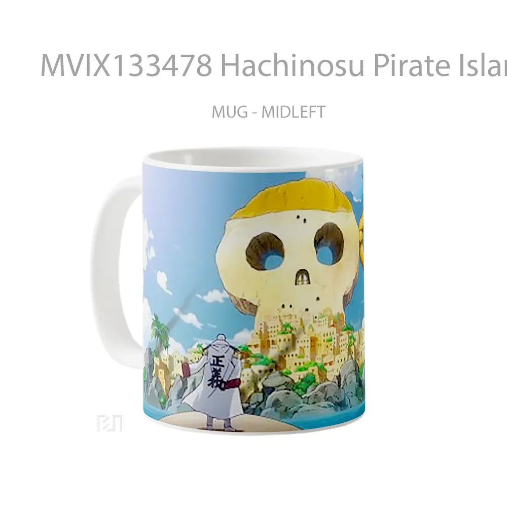 Mug Hachinosu Pirate Island Of The New World Gelas Pemandangan Alam - All-side / Desain