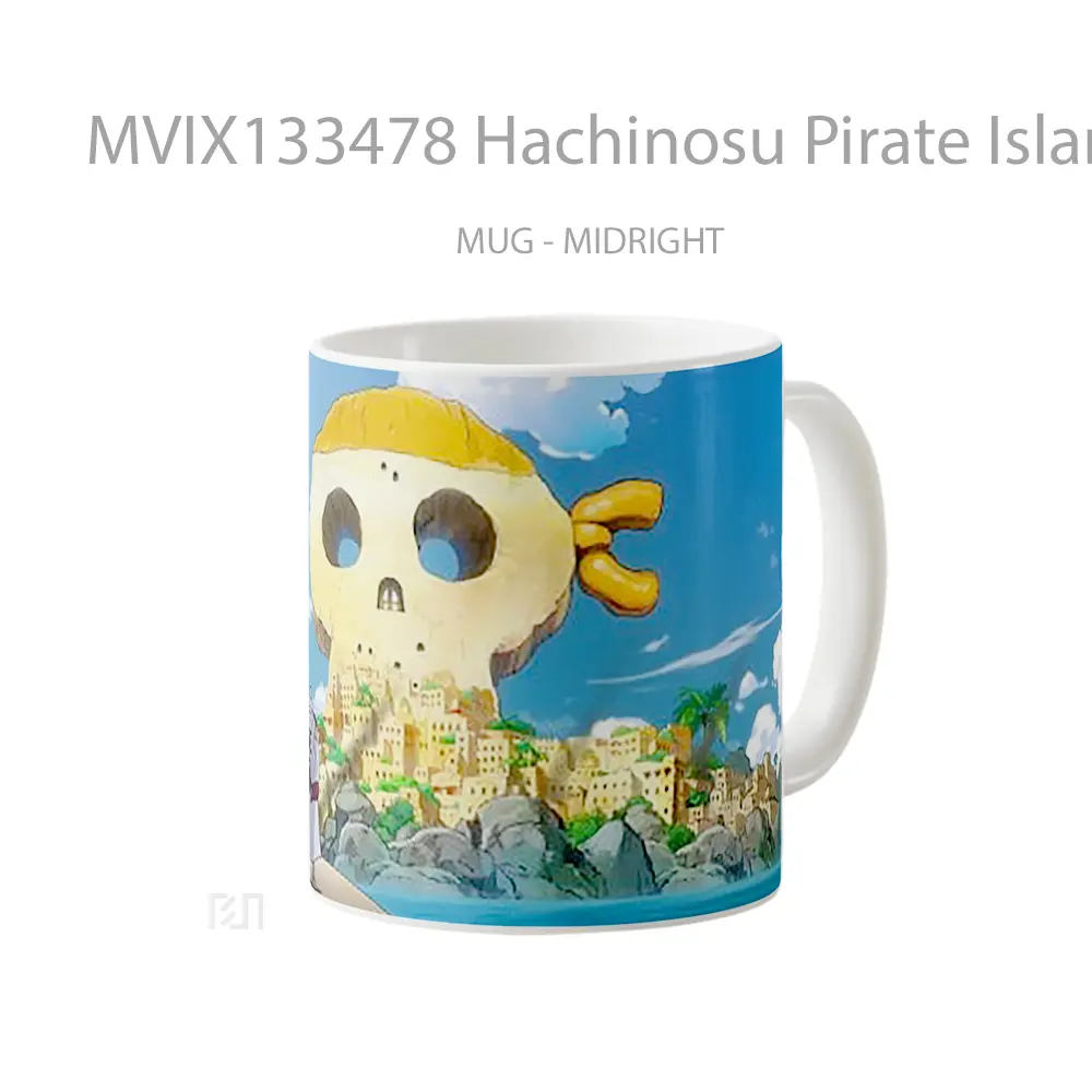 Mug Hachinosu Pirate Island Of The New World Gelas Pemandangan Alam - All-side / Desain