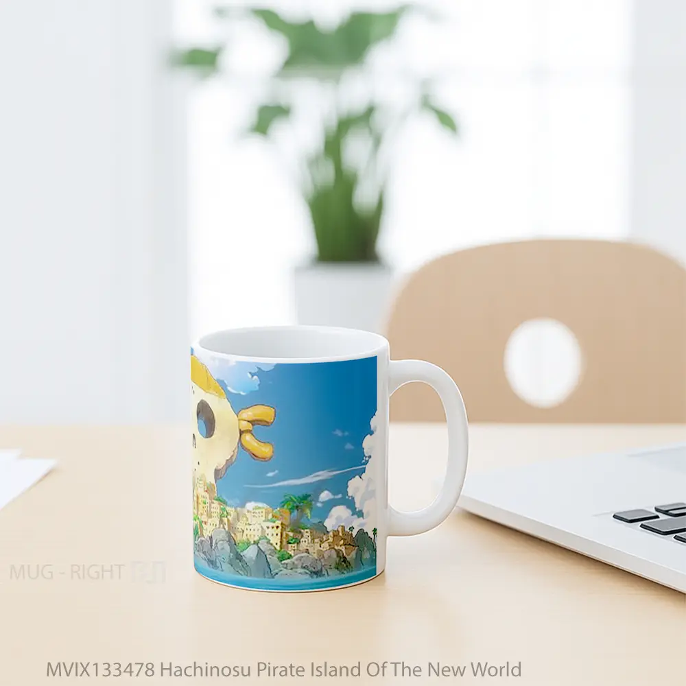 Mug Hachinosu Pirate Island Of The New World Gelas Pemandangan Alam - All-side / Desain