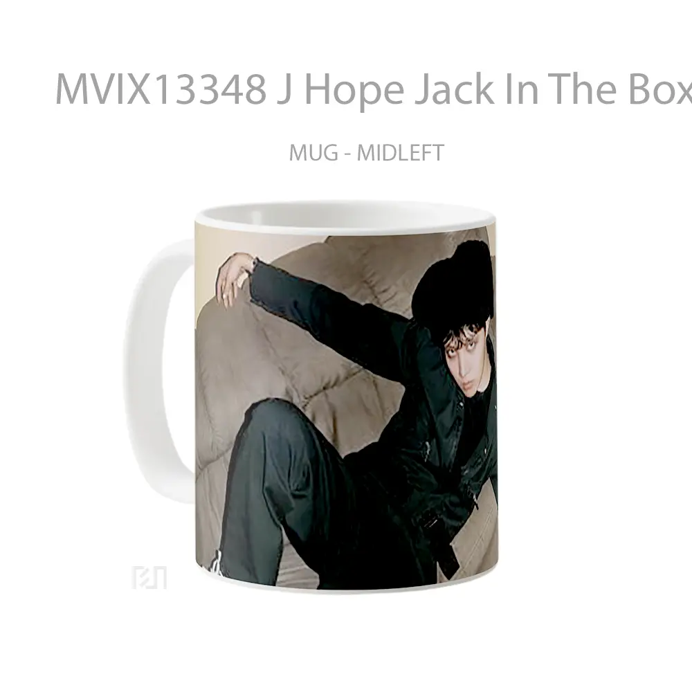 Mug J Hope Jack In The Box Photoshoot Gelas Keramik Unik - All-side / Desain