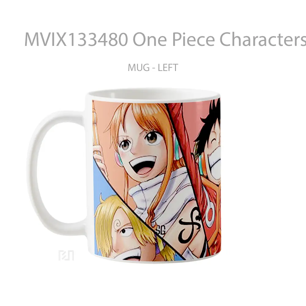 Mug One Piece Characters V4 Cangkir Anime - All-side / Desain
