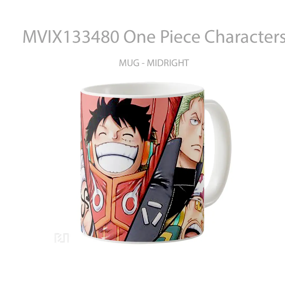Mug One Piece Characters V4 Cangkir Anime - All-side / Desain