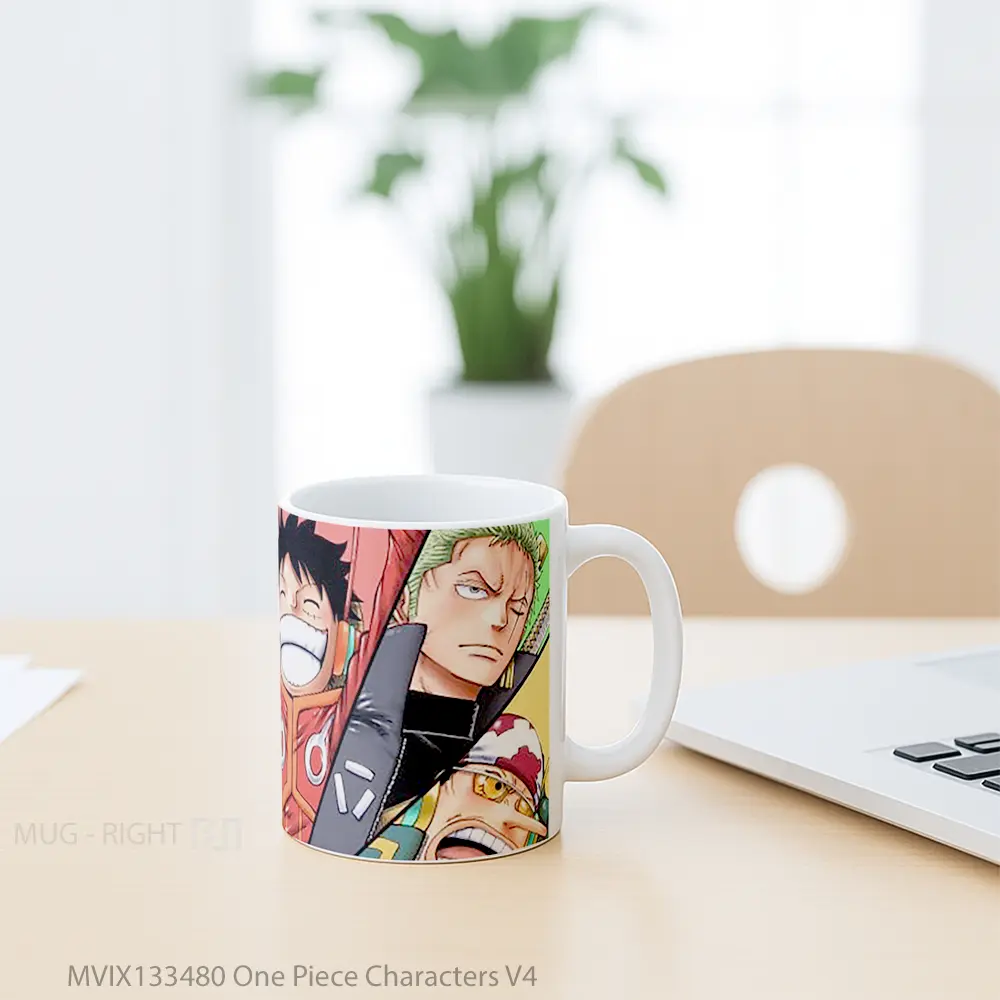 Mug One Piece Characters V4 Cangkir Anime - All-side / Desain