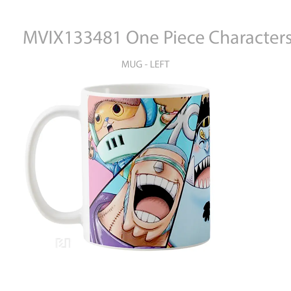 Mug One Piece Characters V5 Cangkir Anime - All-side / Desain