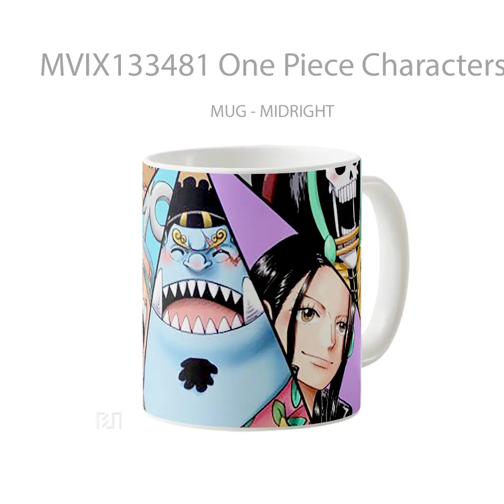 Mug One Piece Characters V5 Cangkir Anime - All-side / Desain