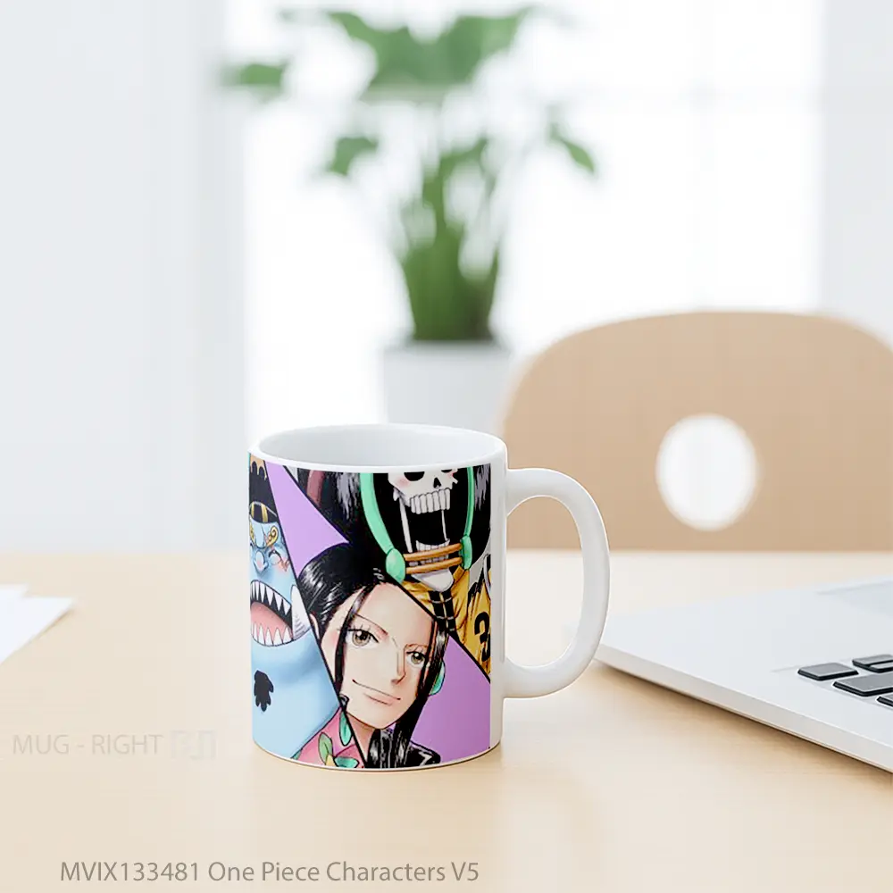 Mug One Piece Characters V5 Cangkir Anime - All-side / Desain