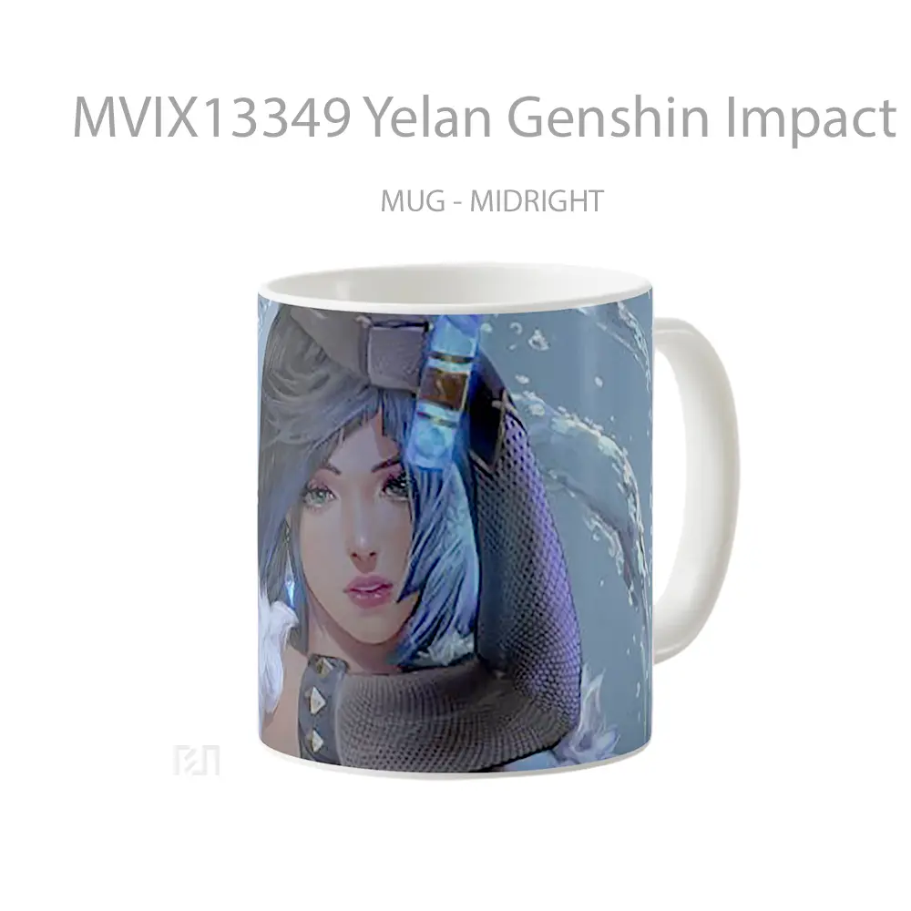 Mug Yelan Genshin Impact Art V1 Cangkir Gamer - All-side / Desain