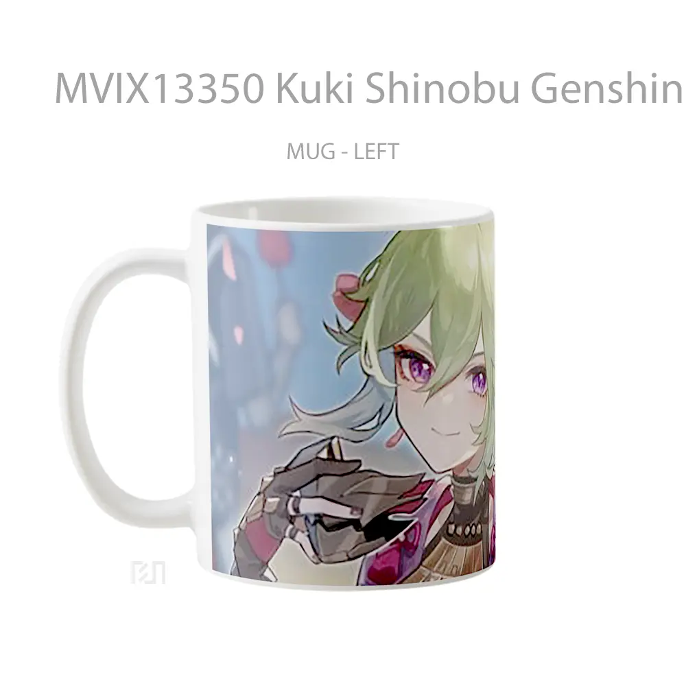 Mug Kuki Shinobu Genshin Impact Cangkir Gamer - All-side / Desain