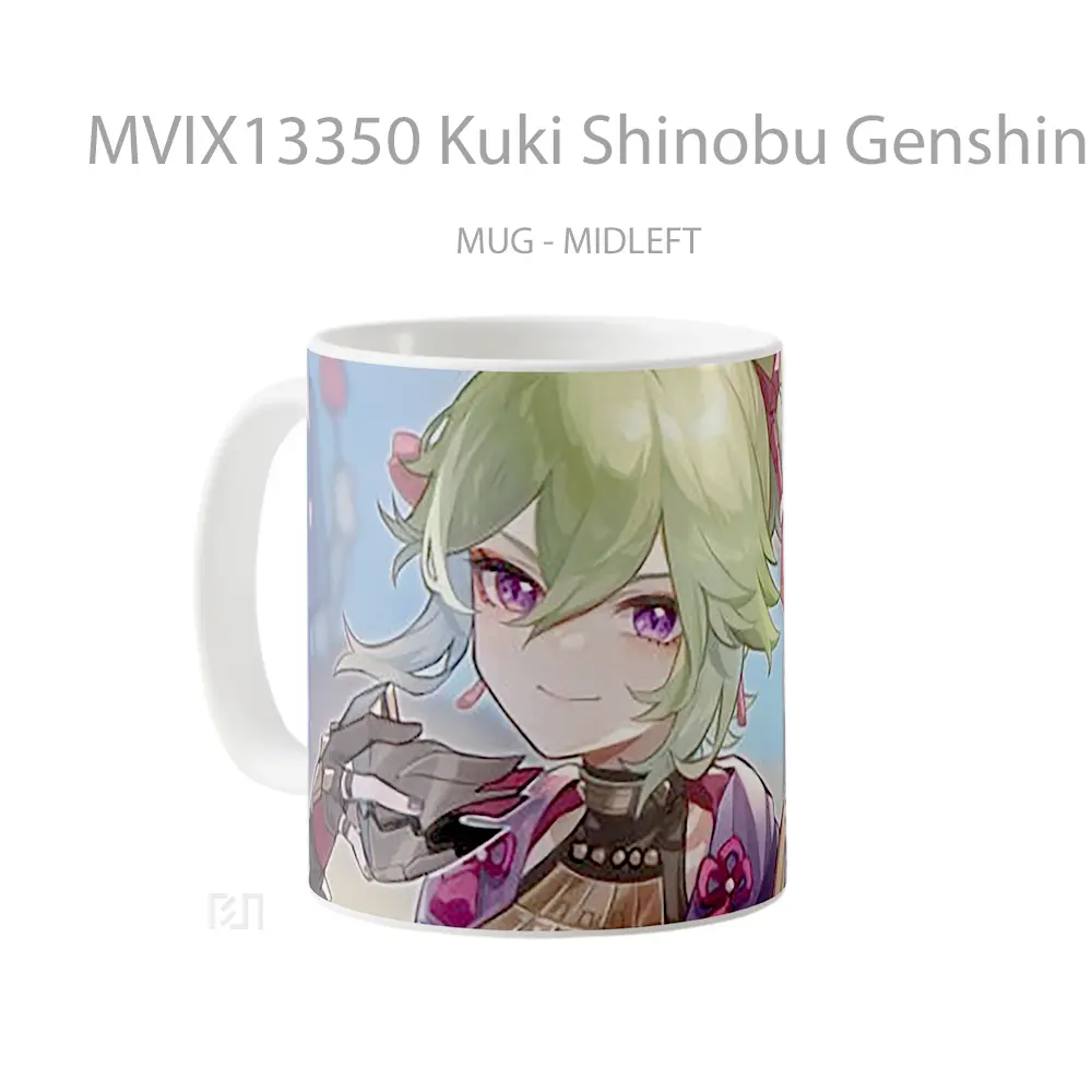 Mug Kuki Shinobu Genshin Impact Cangkir Gamer - All-side / Desain
