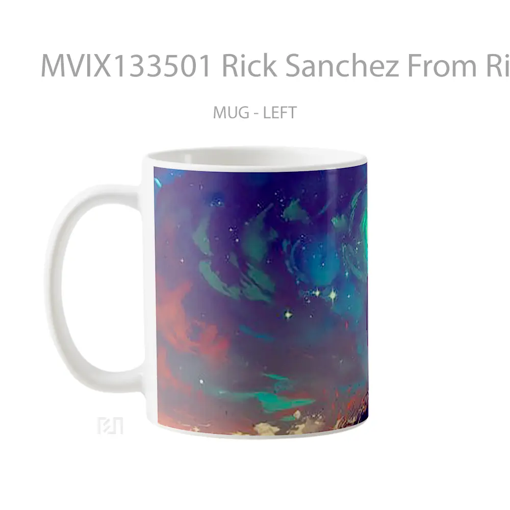 Mug Rick Sanchez From Rick And Morty Gelas Kartun - All-side / Desain