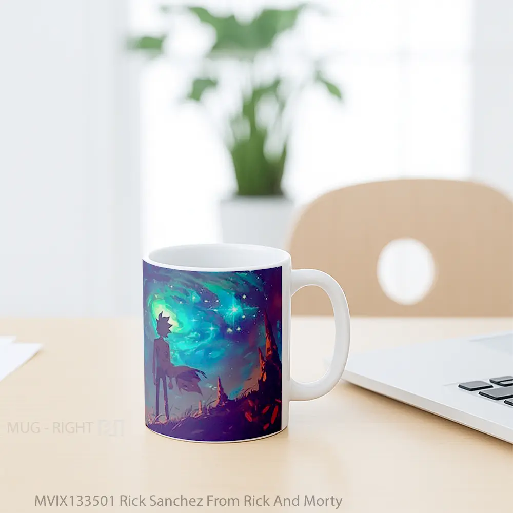Mug Rick Sanchez From Rick And Morty Gelas Kartun - All-side / Desain