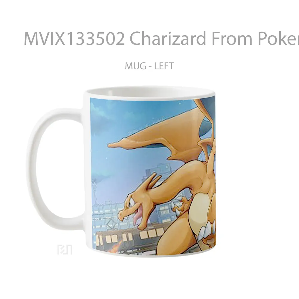 Mug Charizard From Pokemon Cangkir Anime - All-side / Desain