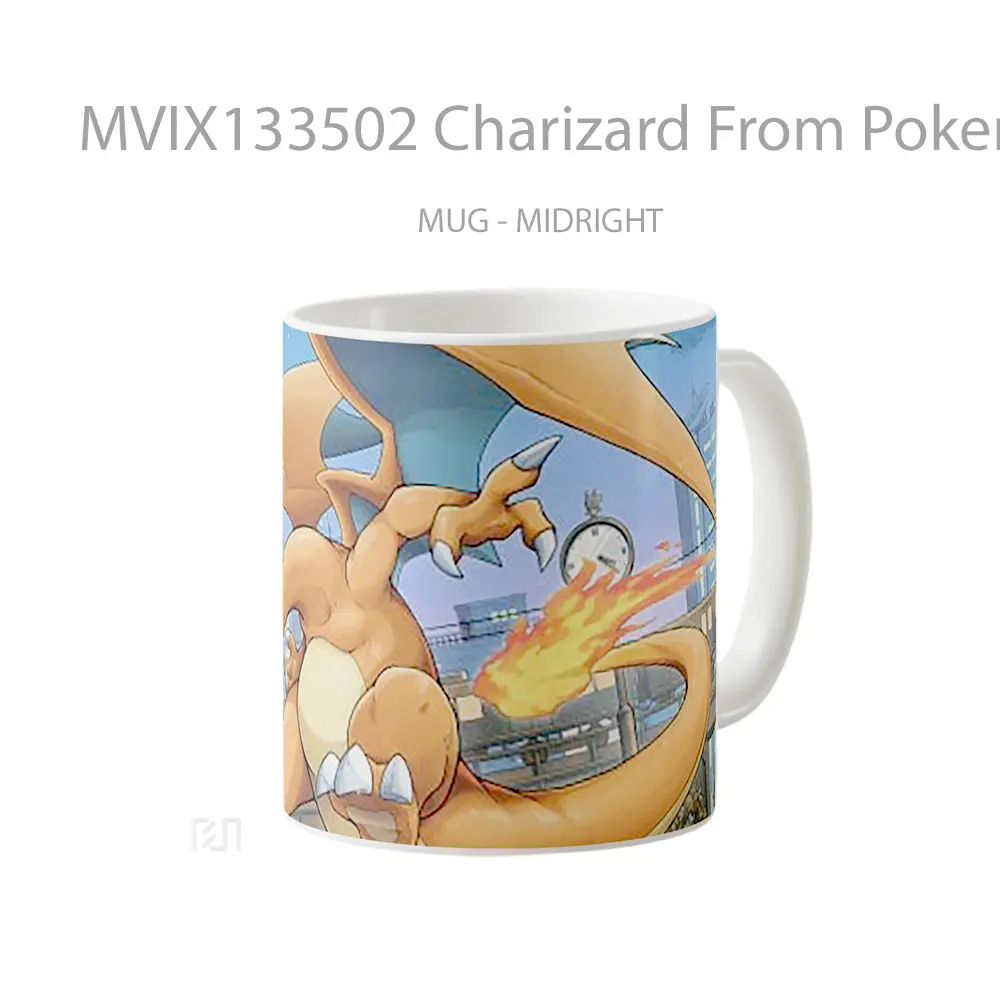 Mug Charizard From Pokemon Cangkir Anime - All-side / Desain