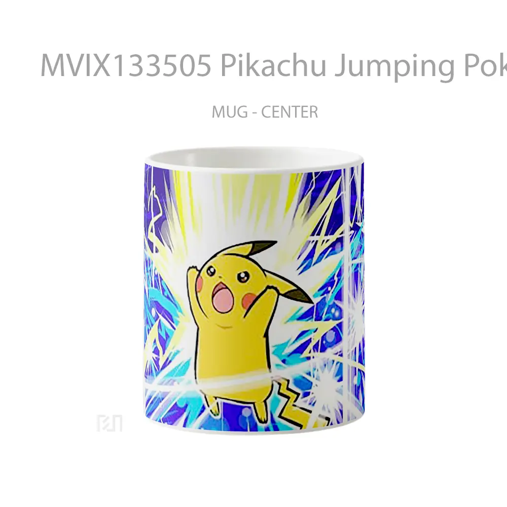 Mug Pikachu Jumping Pokemon Cangkir Anime