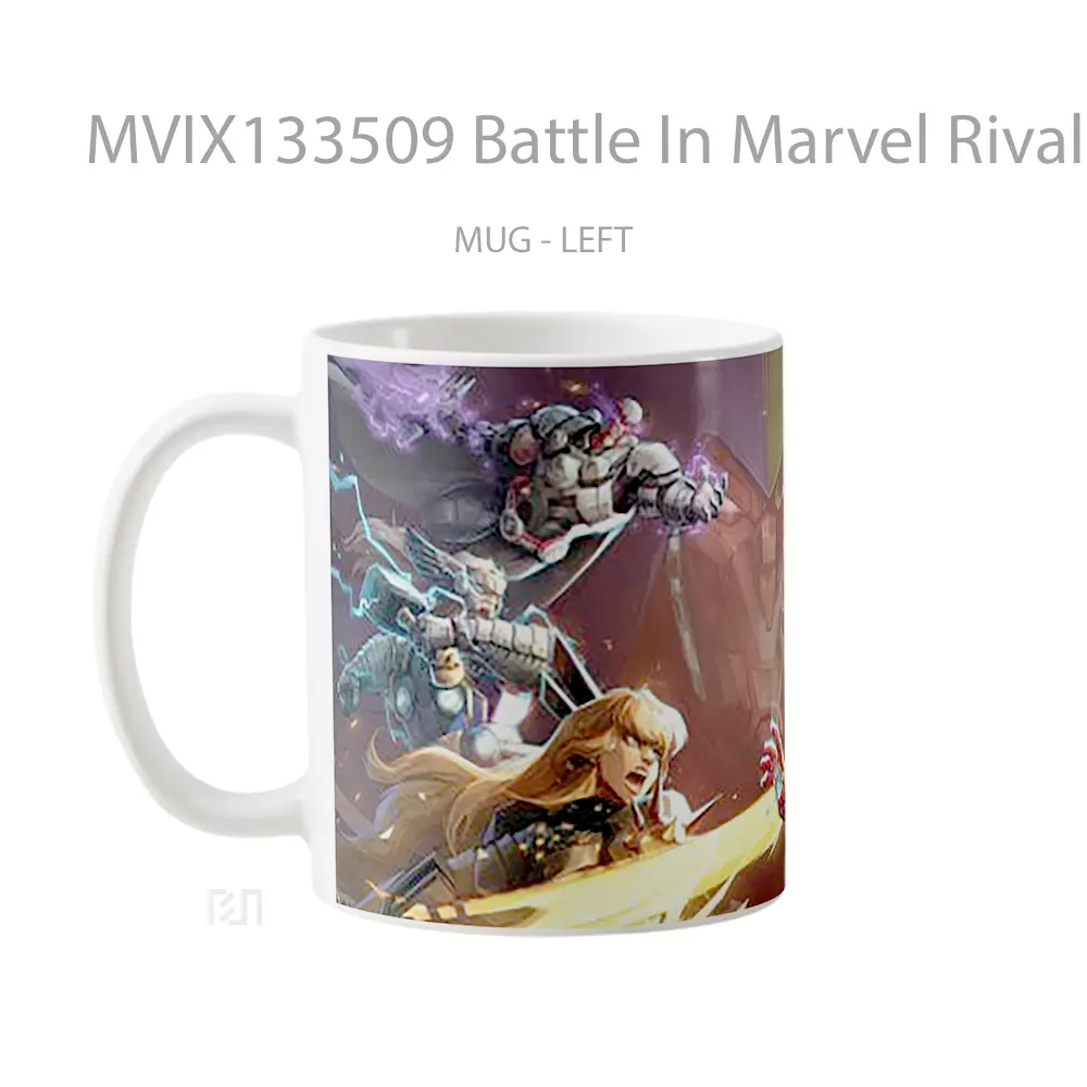 Mug Battle In Marvel Rivals Gelas Superhero - All-side / Desain