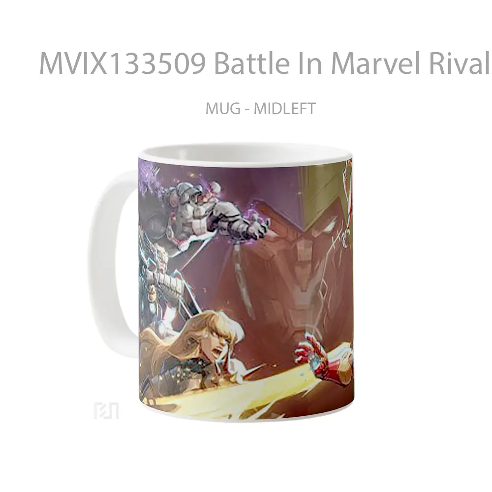 Mug Battle In Marvel Rivals Gelas Superhero - All-side / Desain