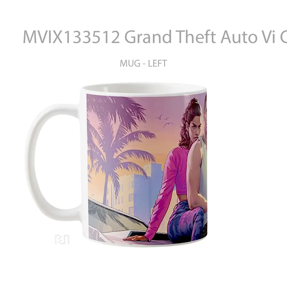 Mug Grand Theft Auto Vi Characters Gelas Keramik Unik - All-side / Desain