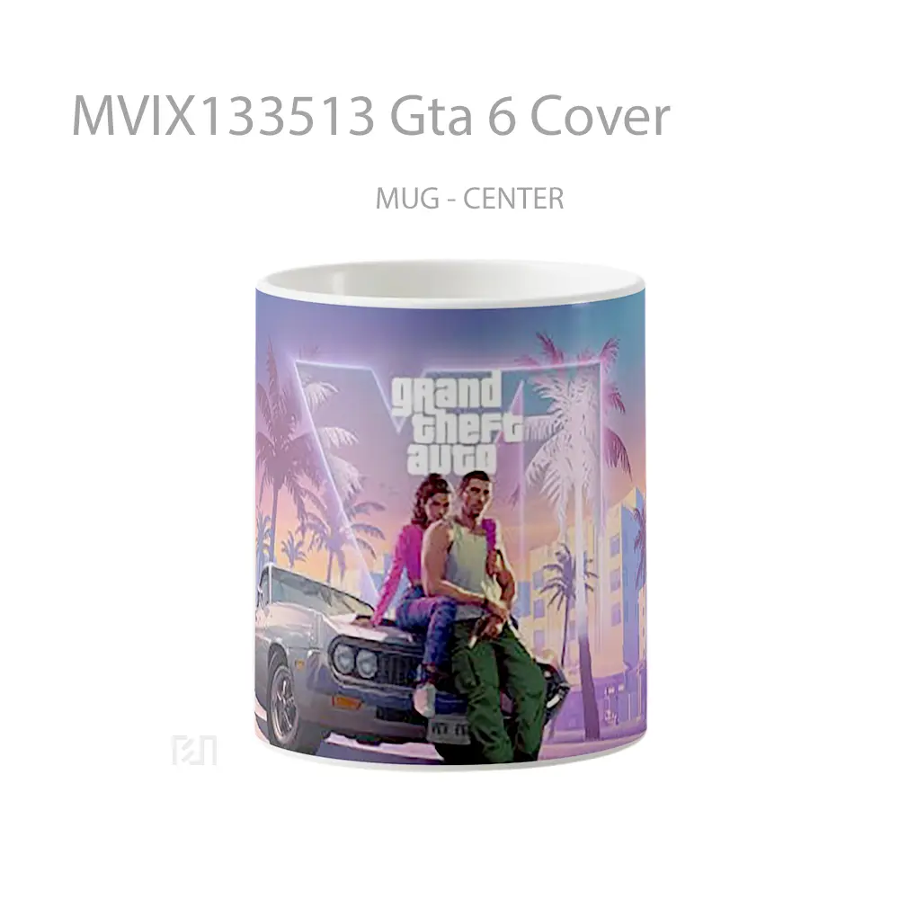 Mug Gta 6 Cover Gelas Keramik Unik