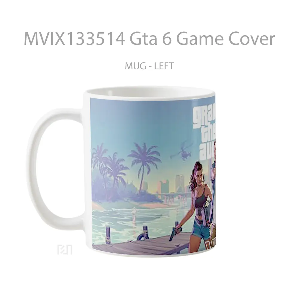 Mug Gta 6 Game Cover Cangkir Gamer - All-side / Desain