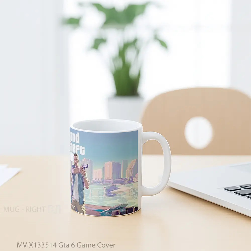Mug Gta 6 Game Cover Cangkir Gamer - All-side / Desain