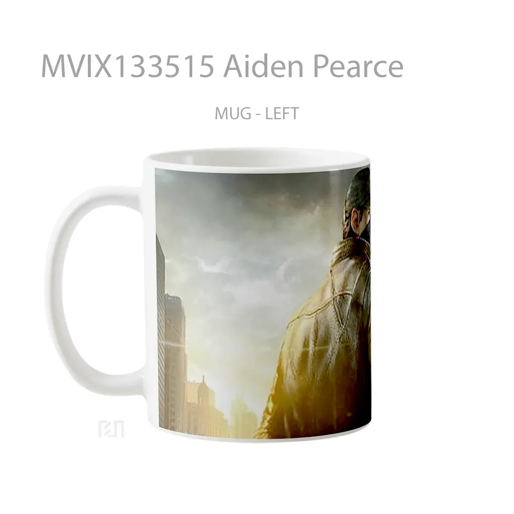 Mug Aiden Pearce Gelas Keramik Unik - All-side / Desain