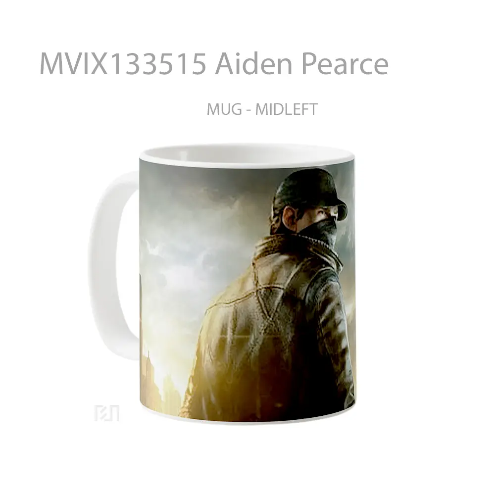 Mug Aiden Pearce Gelas Keramik Unik - All-side / Desain