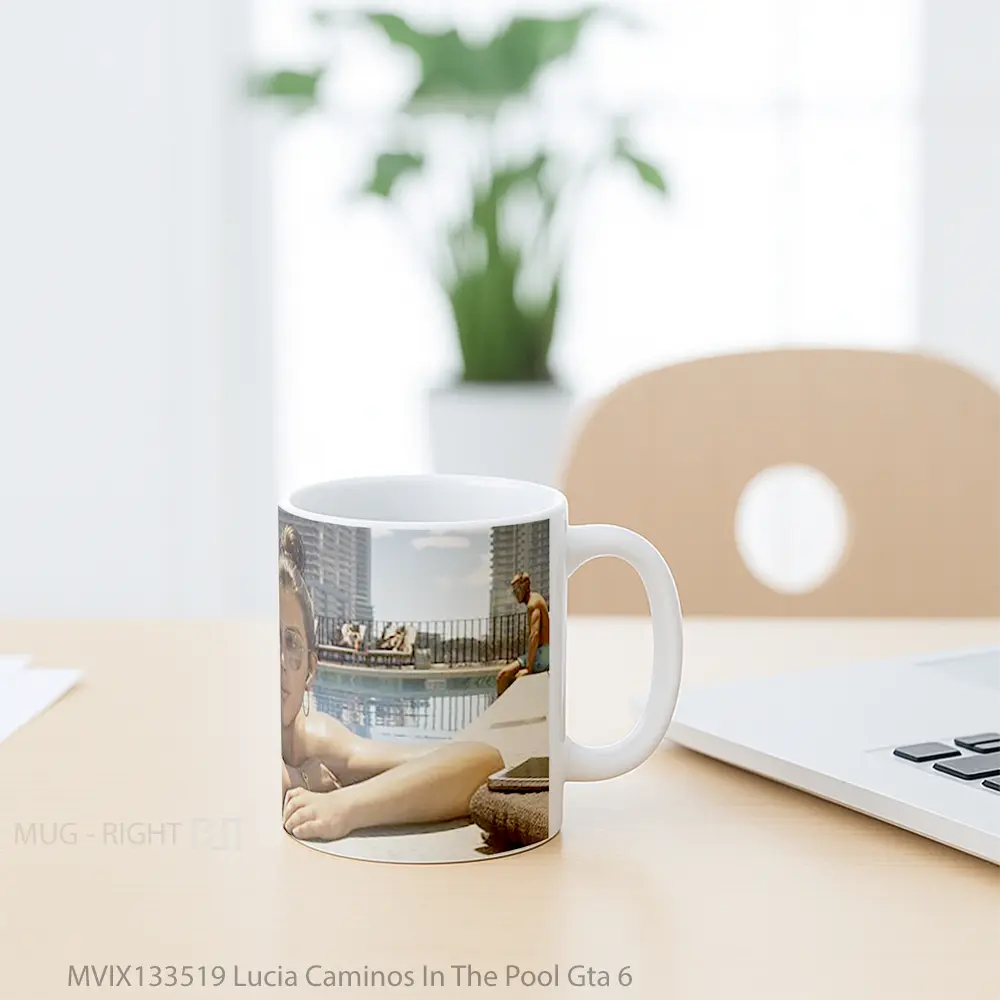 Mug Lucia Caminos In The Pool Gta 6 Gelas Keramik Unik - All-side / Desain