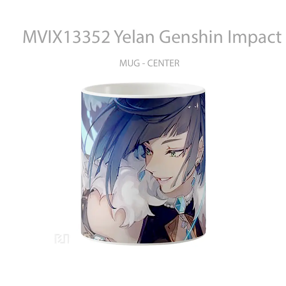 Mug Yelan Genshin Impact Art V2 Cangkir Gamer