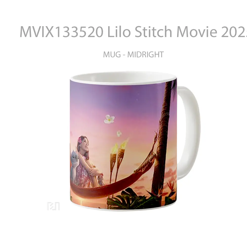 Mug Lilo Stitch Movie 2025 Gelas Keramik Unik - All-side / Desain