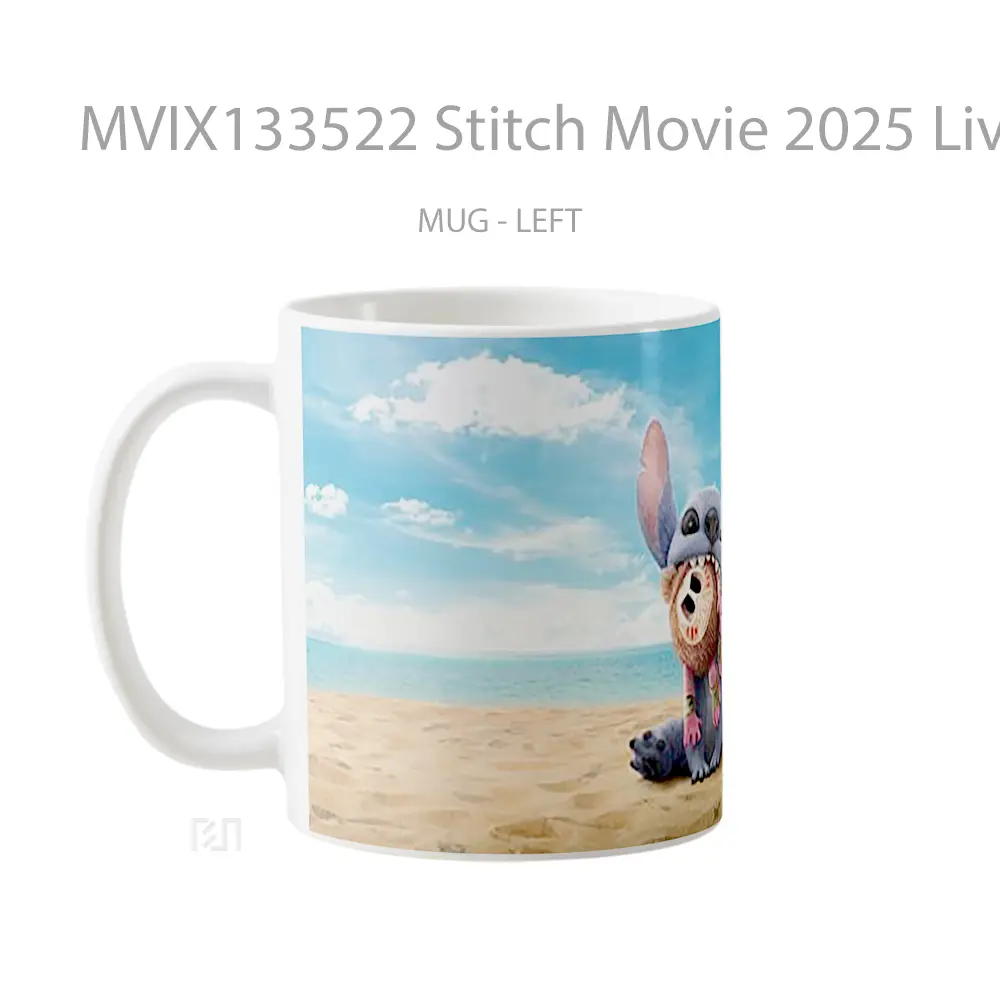 Mug Stitch Movie 2025 Live Action Gelas Keramik Unik - All-side / Desain