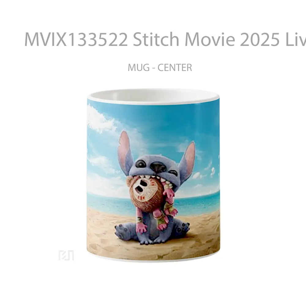 Mug Stitch Movie 2025 Live Action Gelas Keramik Unik