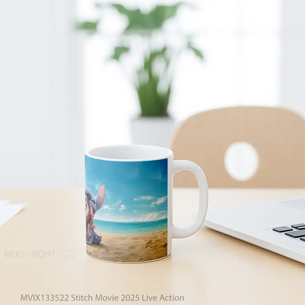 Mug Stitch Movie 2025 Live Action Gelas Keramik Unik - All-side / Desain