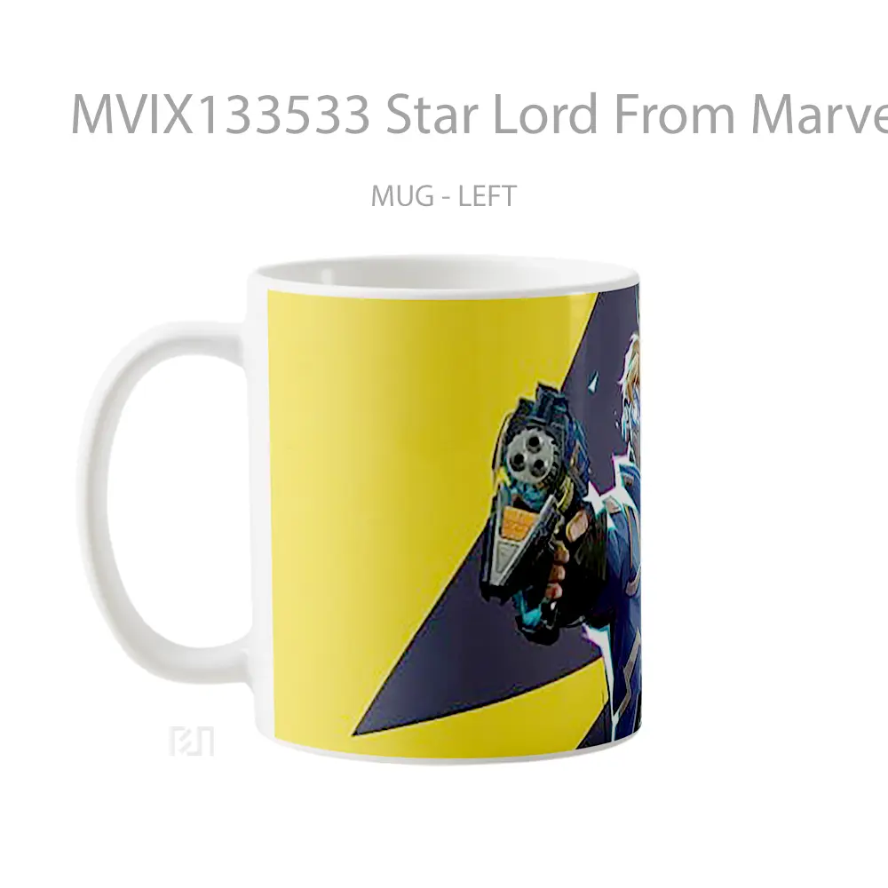 Mug Star Lord From Marvel Rivals Gelas Superhero - All-side / Desain