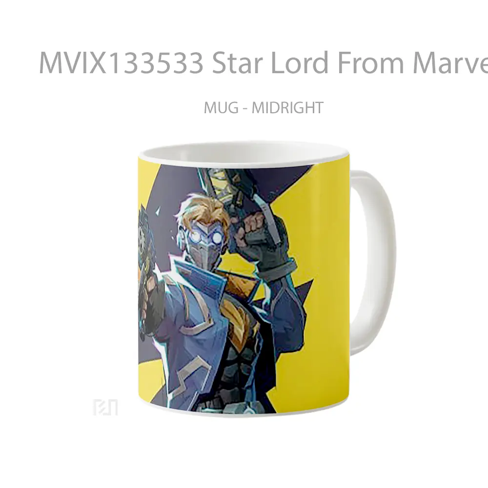 Mug Star Lord From Marvel Rivals Gelas Superhero - All-side / Desain