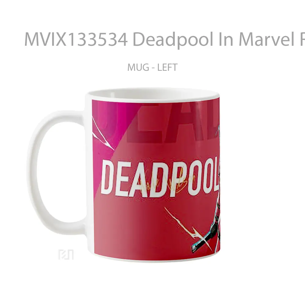 Mug Deadpool In Marvel Rivals Gelas Superhero - All-side / Desain