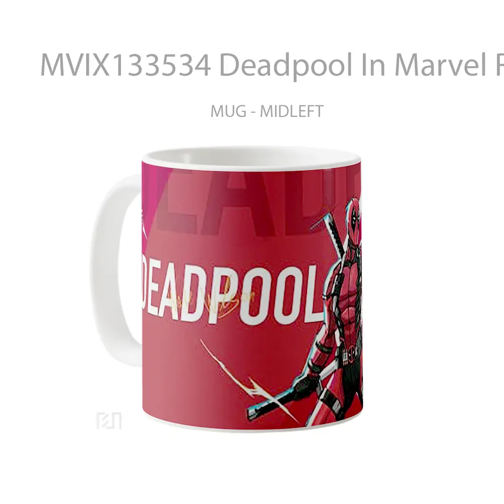 Mug Deadpool In Marvel Rivals Gelas Superhero - All-side / Desain