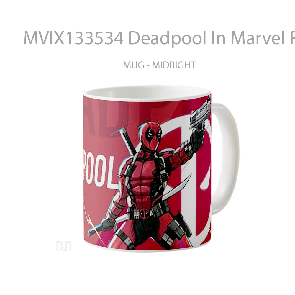 Mug Deadpool In Marvel Rivals Gelas Superhero - All-side / Desain