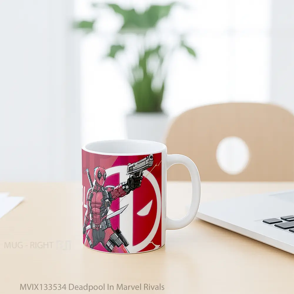 Mug Deadpool In Marvel Rivals Gelas Superhero - All-side / Desain