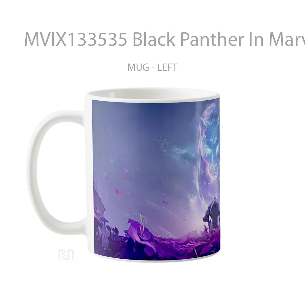Mug Black Panther In Marvel Rivals Gelas Superhero - All-side / Desain
