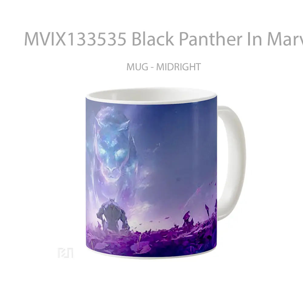 Mug Black Panther In Marvel Rivals Gelas Superhero - All-side / Desain