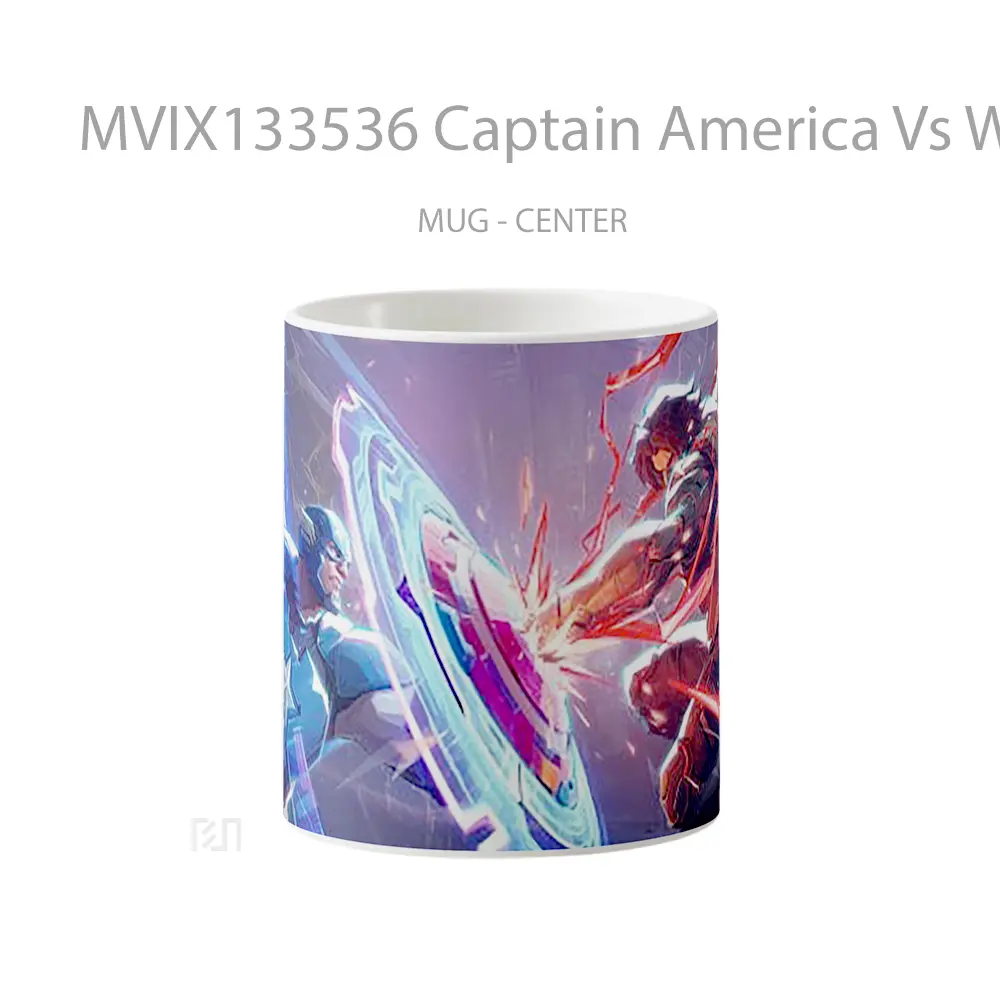 Mug Captain America Vs Winter Solider In Marvel Rivals Gelas Superhero