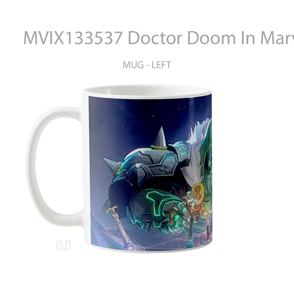 Mug Doctor Doom In Marvel Rivals Gelas Superhero - All-side / Desain