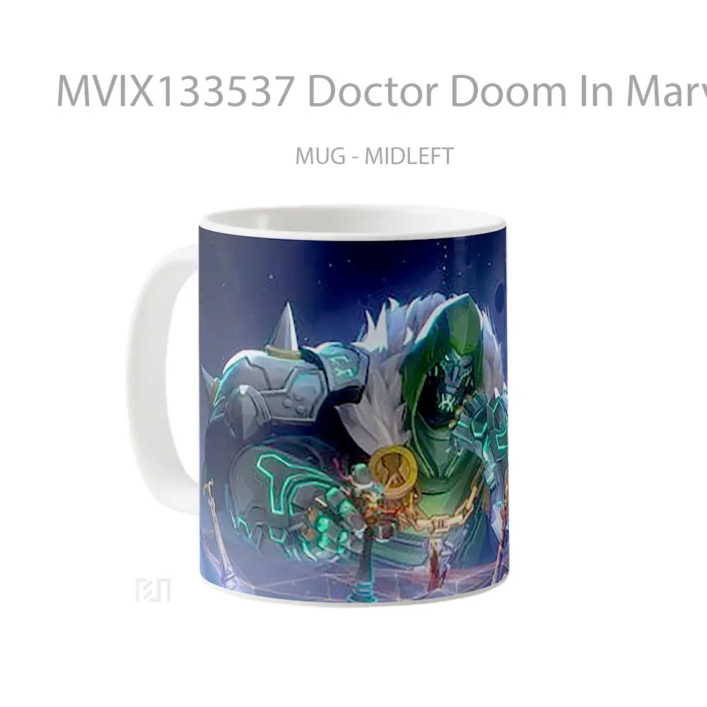 Mug Doctor Doom In Marvel Rivals Gelas Superhero - All-side / Desain